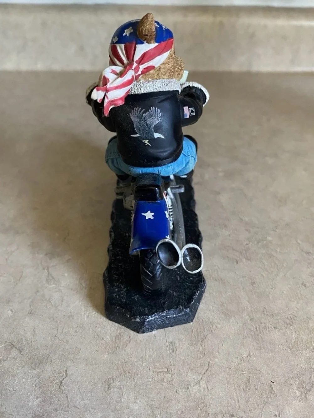 Vintage Faithful Fuzzies Bear To Be Wild Motorcycle Biker Limited Edition Decor